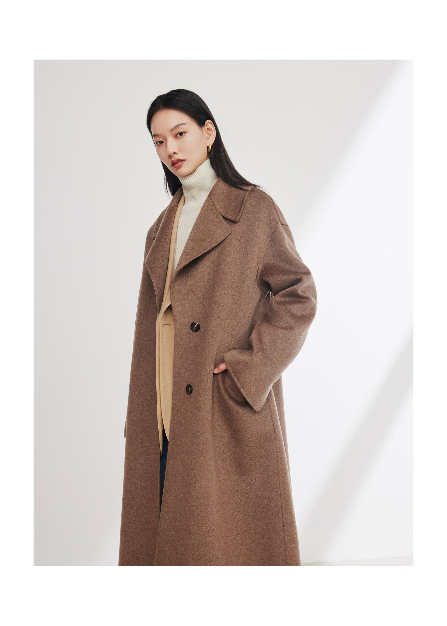 Cashmere Coat Coat | Brown
