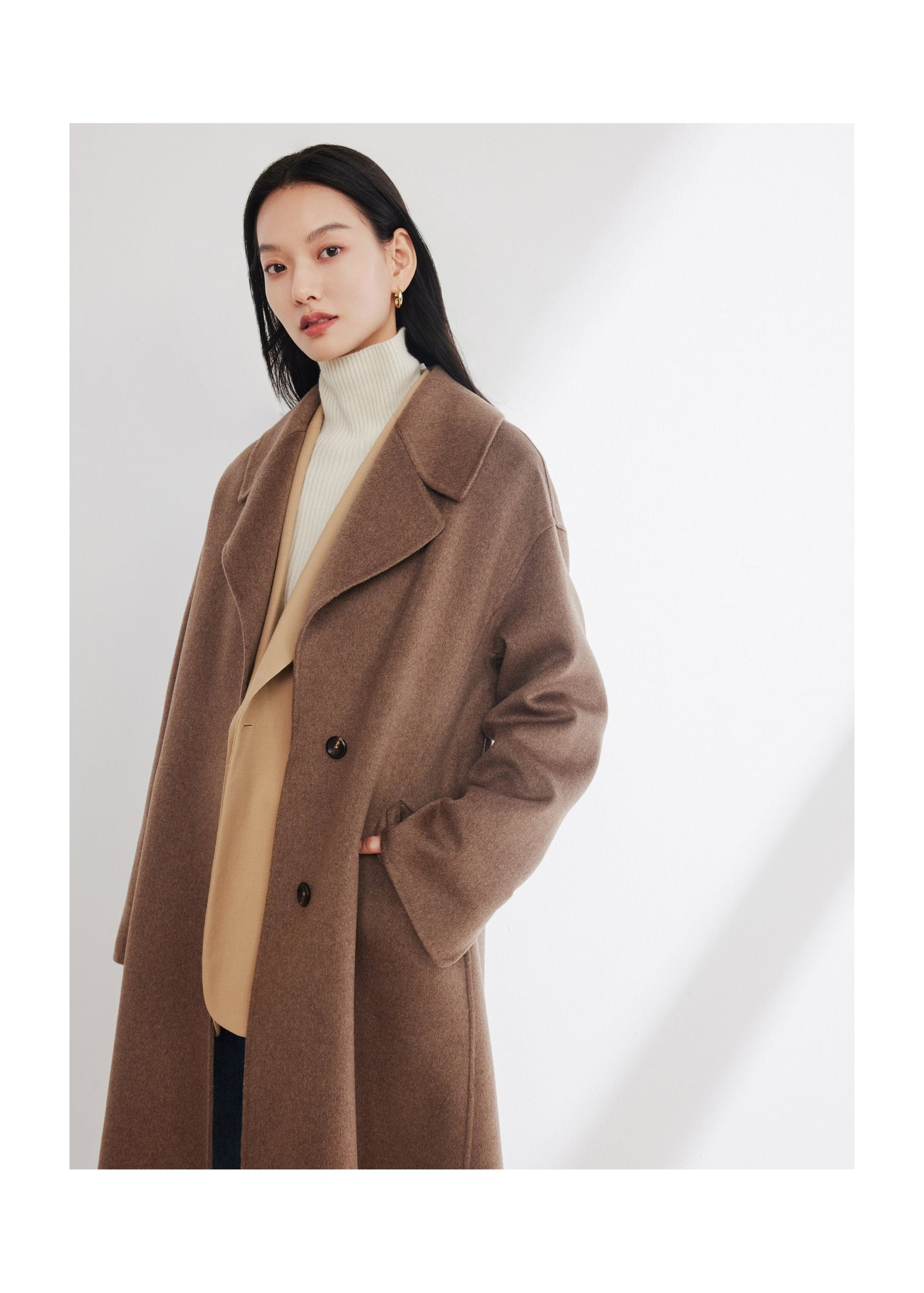 Cashmere Coat Coat | Brown