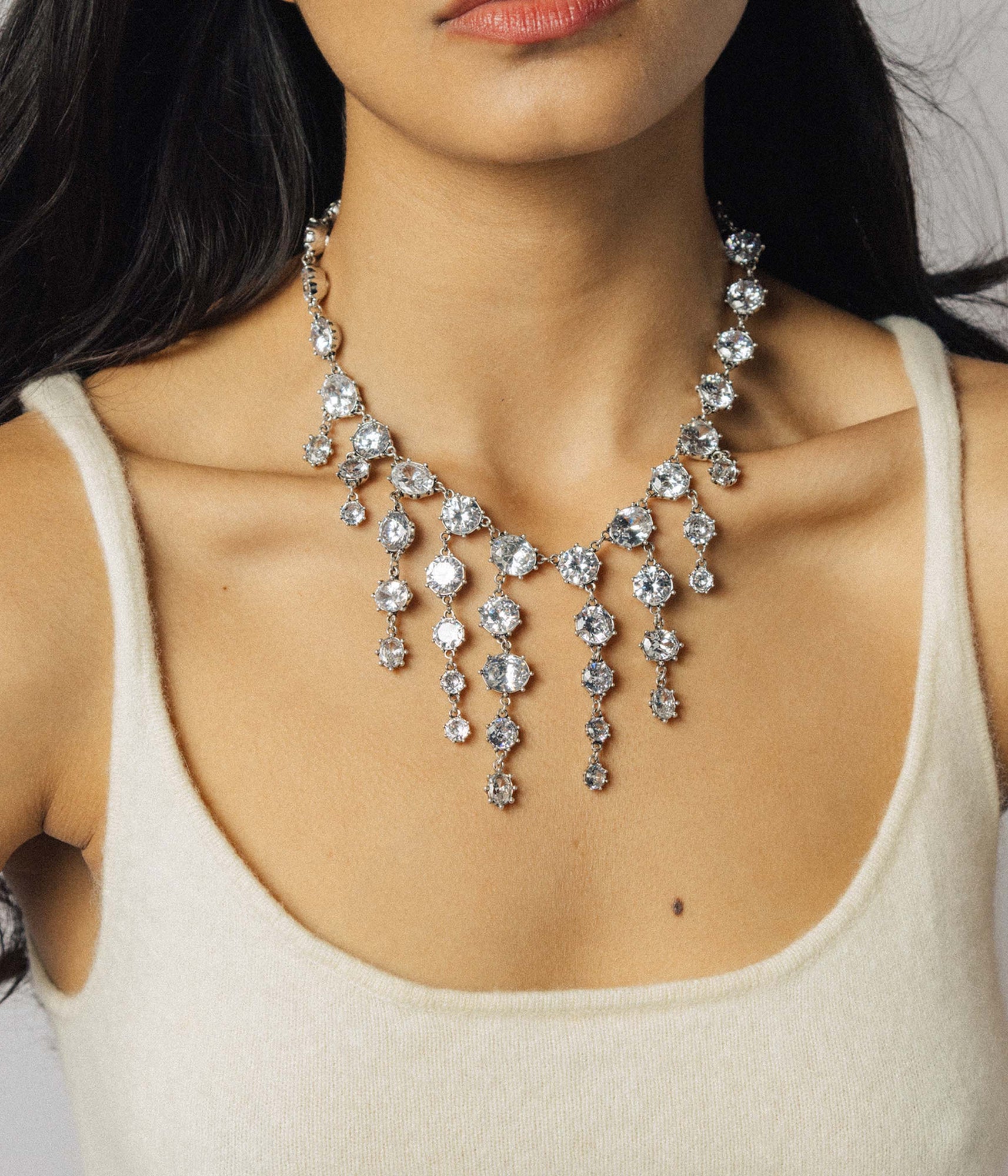 Chase Statement Necklace | Crystal