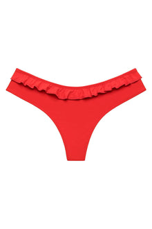 Nu Micro Ruffle Bikini Bottom | Cherry