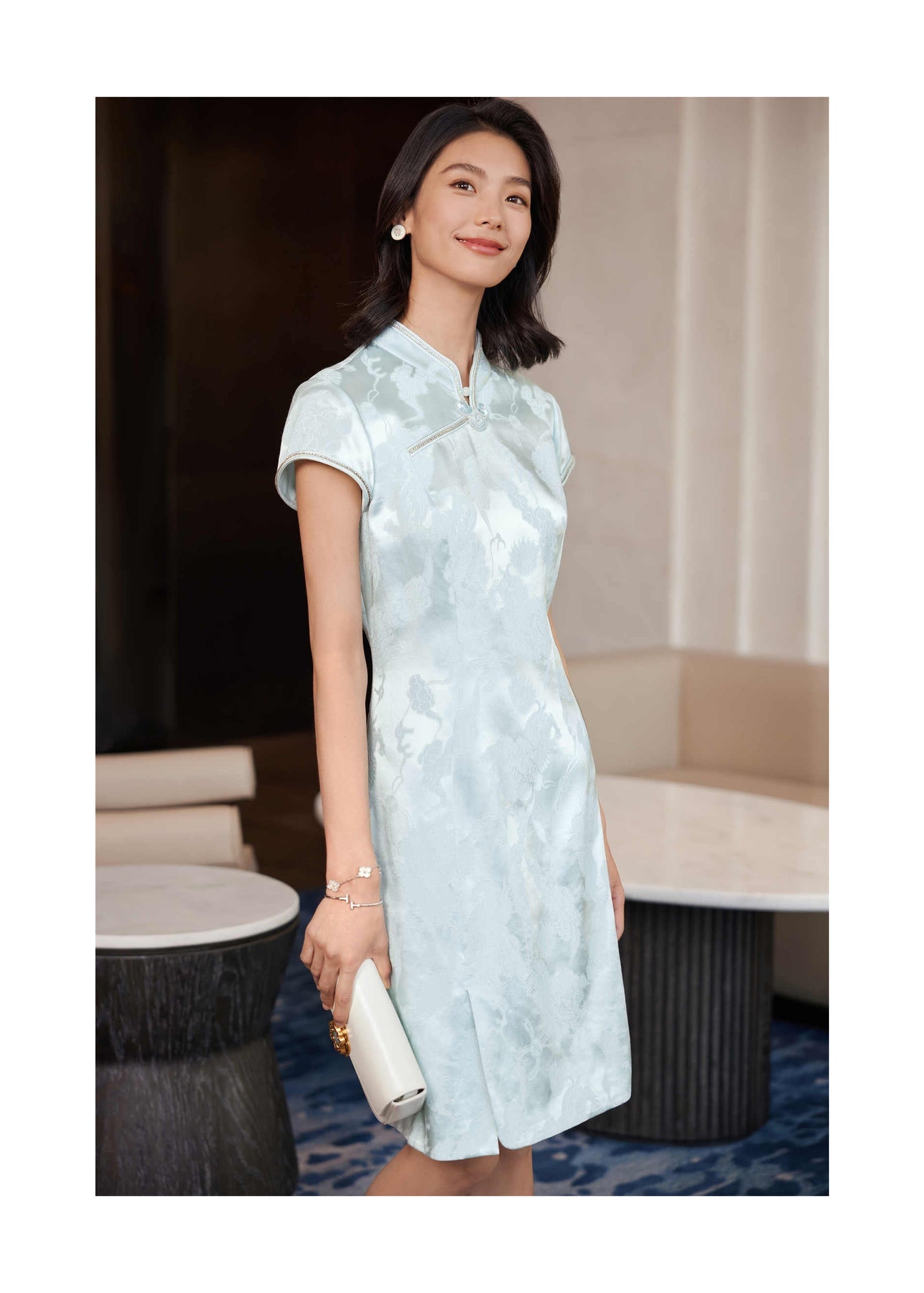 Chinese-style Dress | Blue
