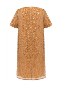 Chinese-style Loose Fit Dress | Golden