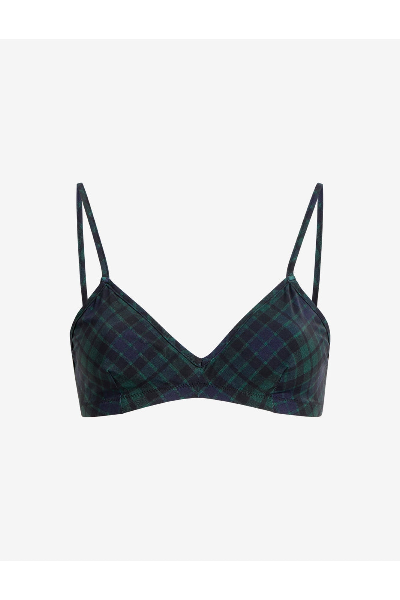 Classic Print Bralette | Tartan Plaid