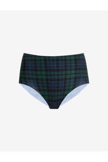 Classic Print High Rise Bikini | Tartan Plaid