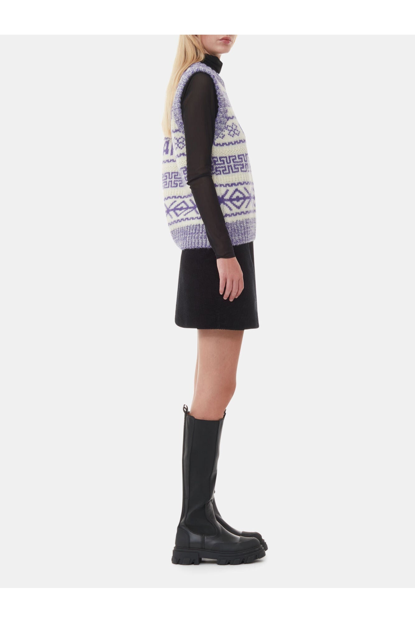 Cleated High Chelsea Boots | Black (V2)