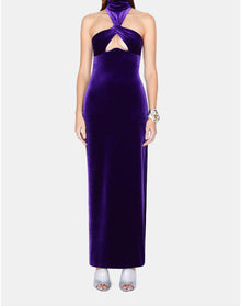 Cleveland Velvet Dress | Purple