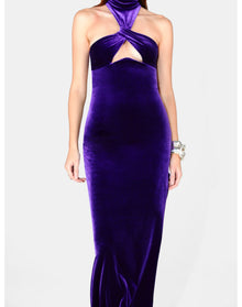 Cleveland Velvet Dress | Purple