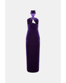 Cleveland Velvet Dress | Purple