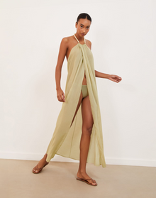 Cloe Long Cover Up | Olivine