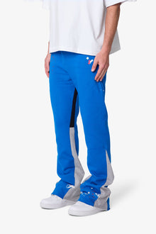 Contrast Bootcut Sweatpants | Blue/Grey