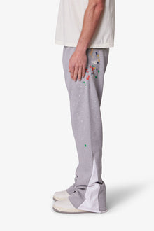 Contrast Bootcut Sweatpants | Grey