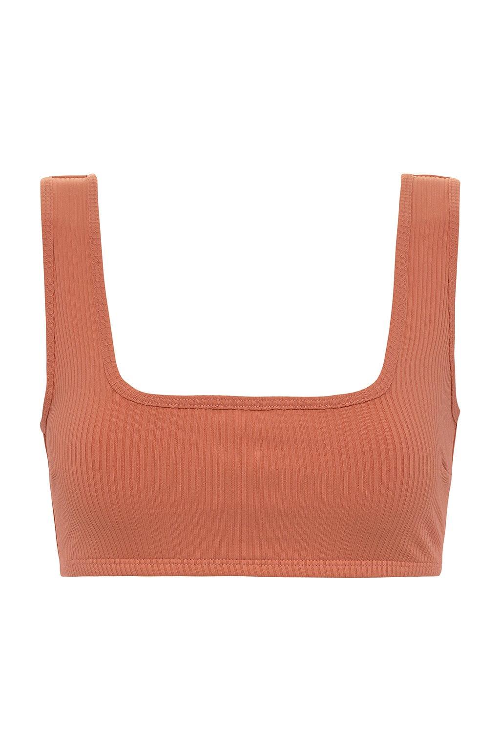 Allie Bikini Top | Coral Rib