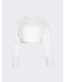 Courrèges | Women | Cocoon Cropped Sweater | Heritage White
