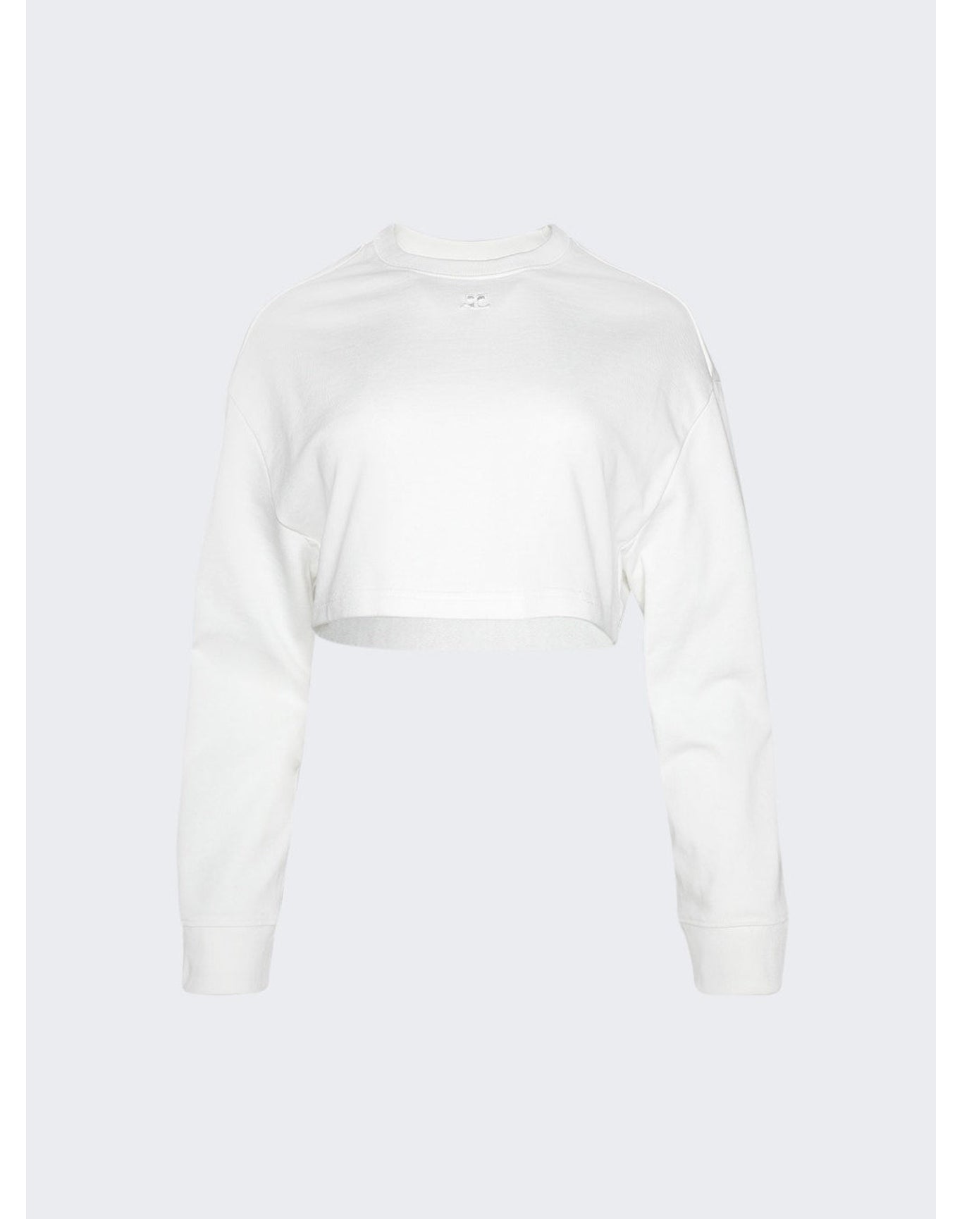 Courrèges | Women | Cocoon Cropped Sweater | Heritage White
