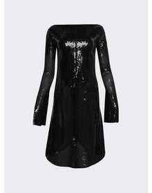Courrèges | Women | Ellipse Glitter Dress | Black