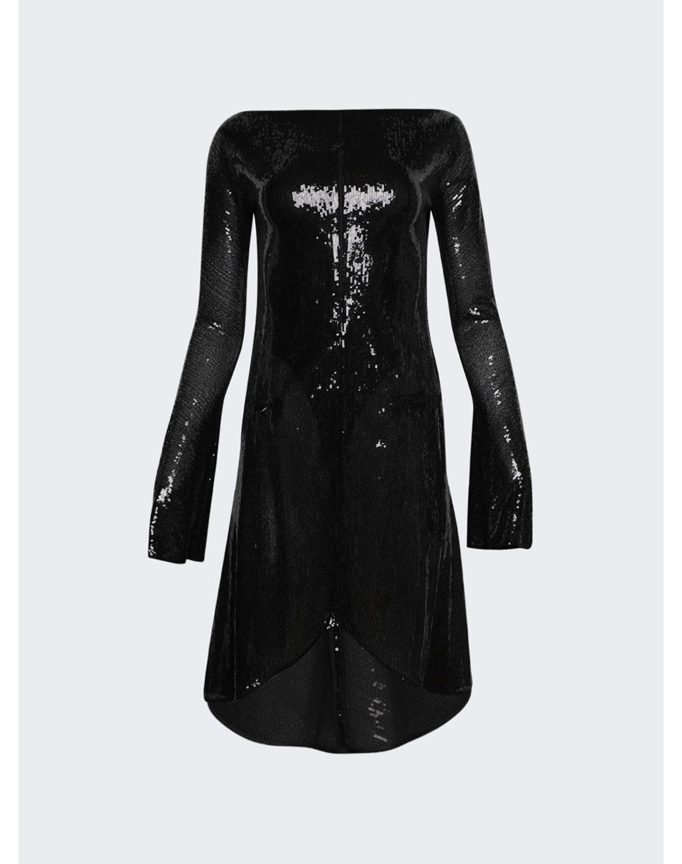 Courrèges | Women | Ellipse Glitter Dress | Black