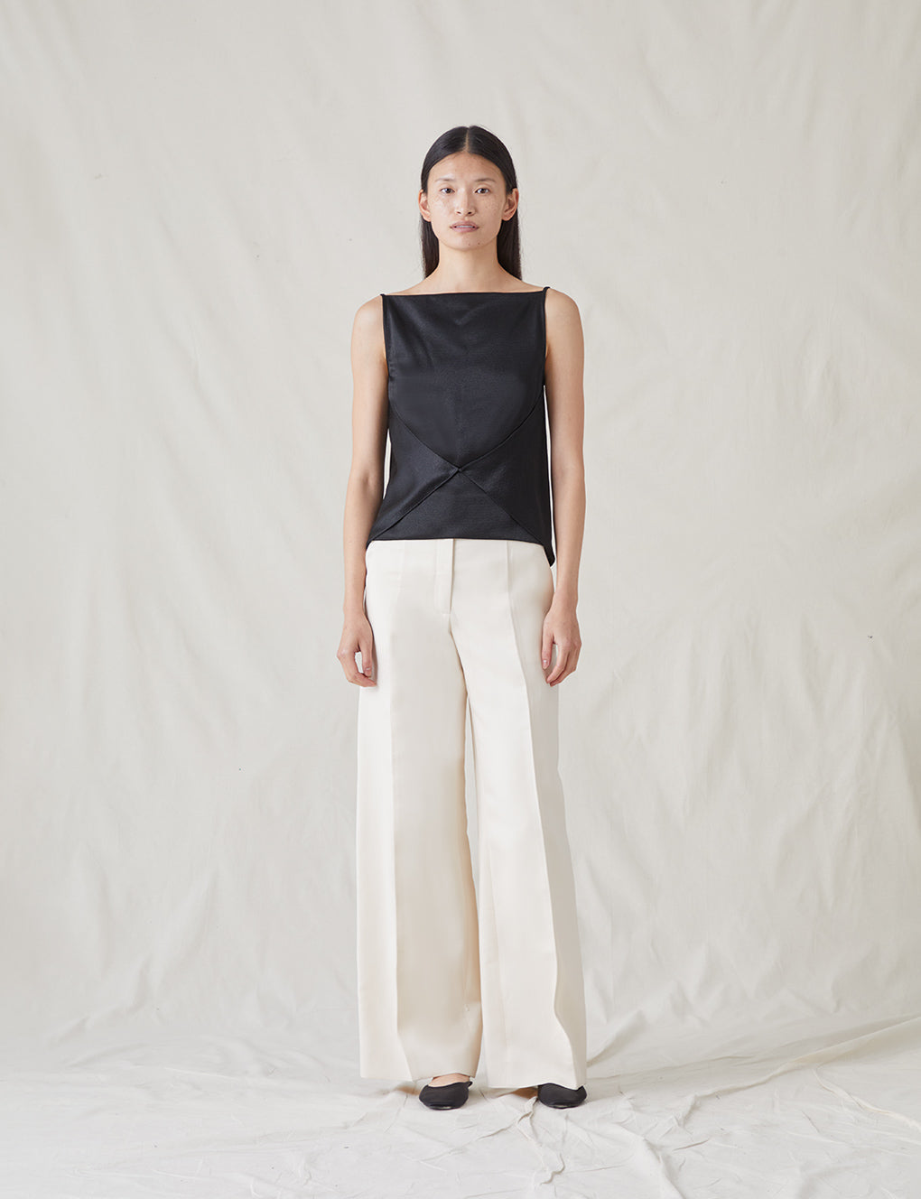 Womens | The Cowl Back Top | Black