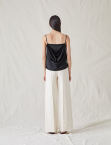 Womens | The Cowl Back Top | Black