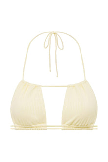 Brasil Bikini Top | Cream Rib