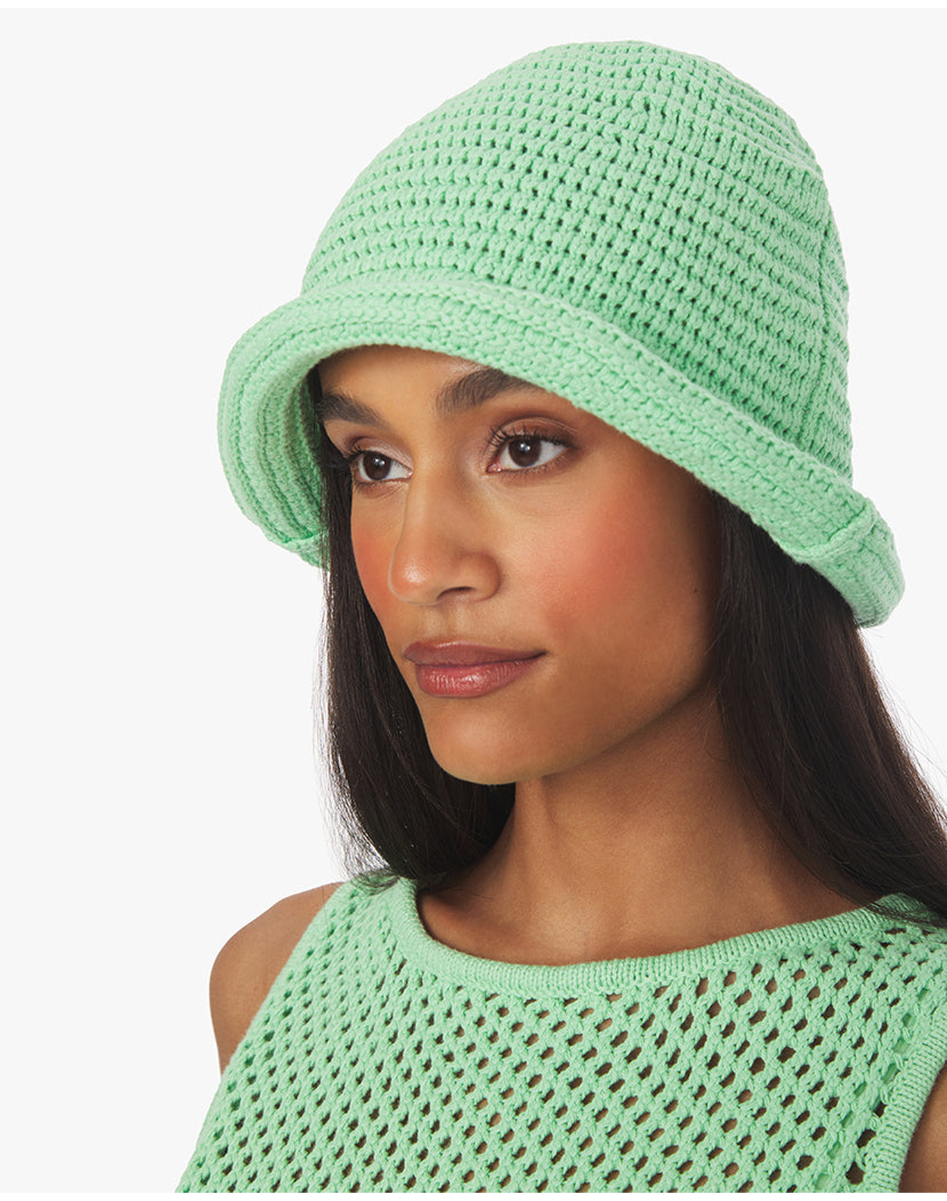 Crochet Bucket Hat | Mint Green