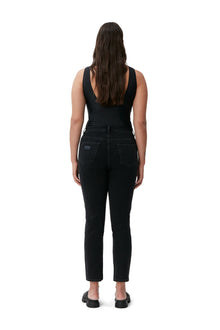 Cropped Jeans | Washed Black/Black