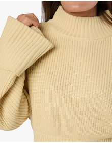 Cropped Turtle Neck Sweater | Wheat