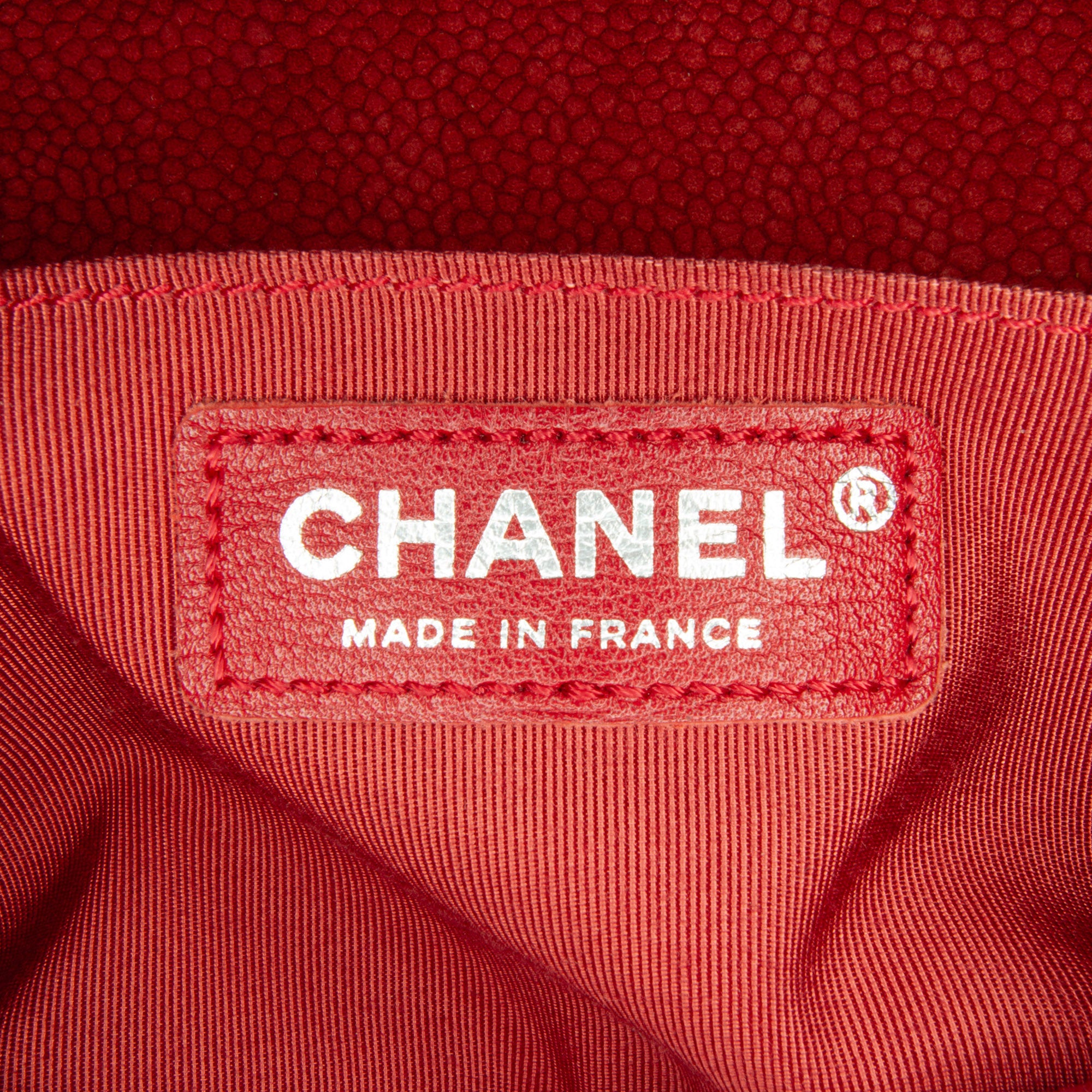 Chanel | Pre-Owned Old Medium Quilted Caviar Boy Flap - I | Red