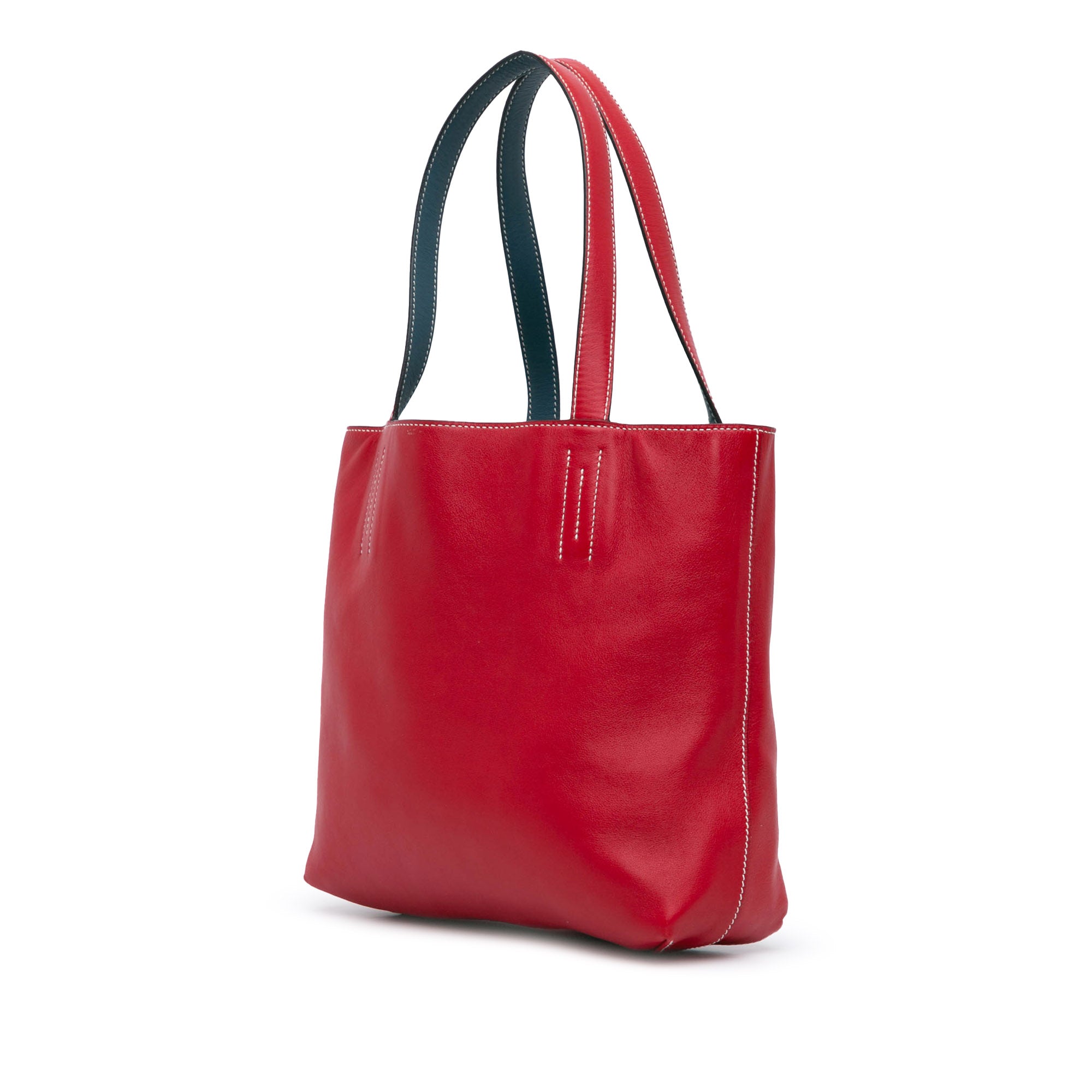 Hermes | Pre-Owned Clemence Double Sens 36 | RedBlue/Dark Blue