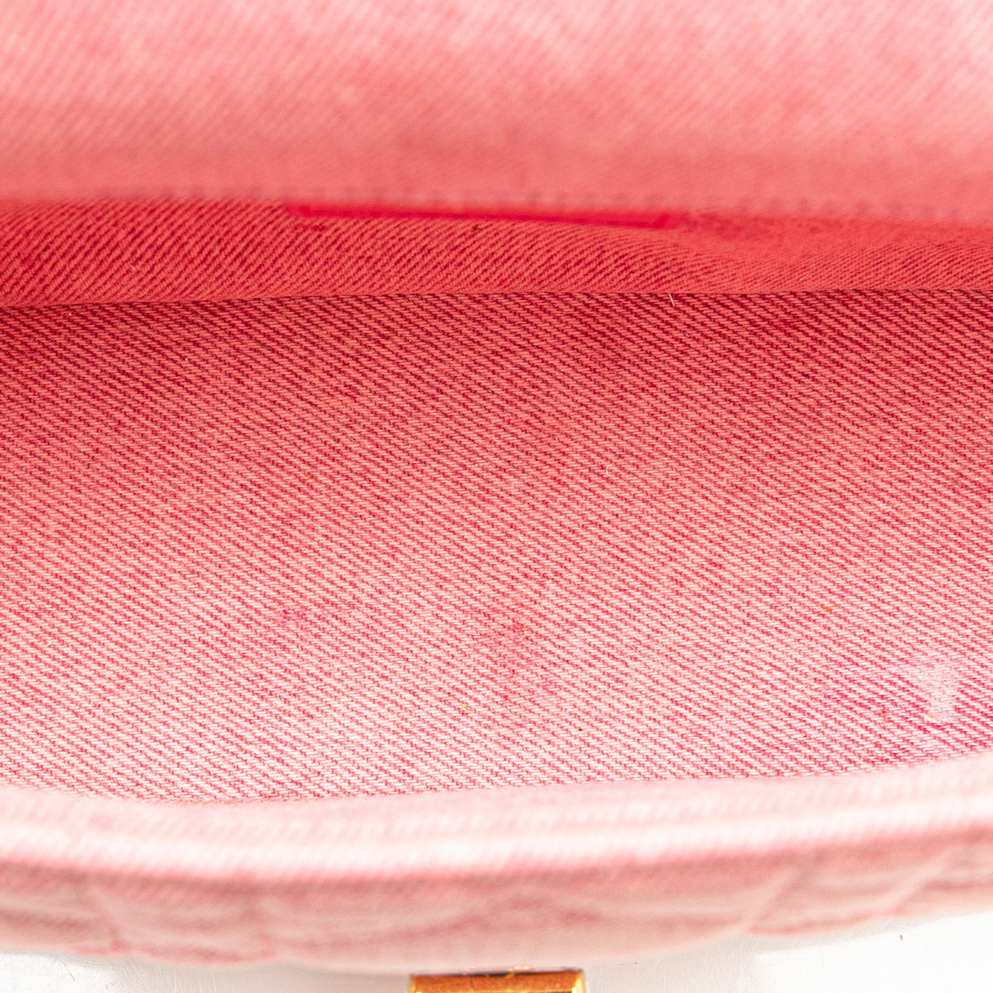 Dior | Pre-Owned Medium Denim Macrocannage Caro Bag | Pink