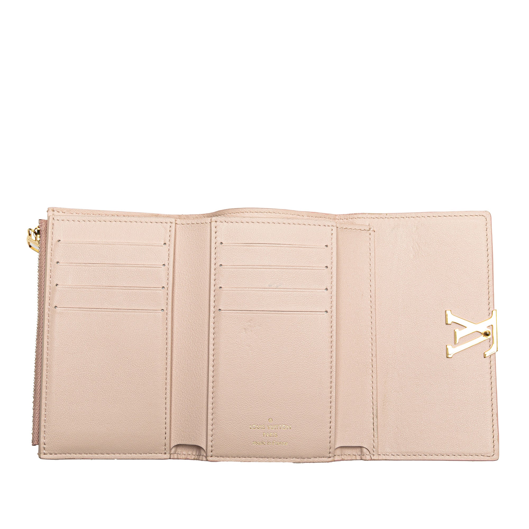 Louis Vuitton | Pre-Owned Bicolor Taurillon Capucines Compact Wallet | Pink/Light Pink