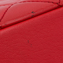 Chanel | Pre-Owned Small Quilted Goatskin Double Carry Waist Chain Flap - I | Red