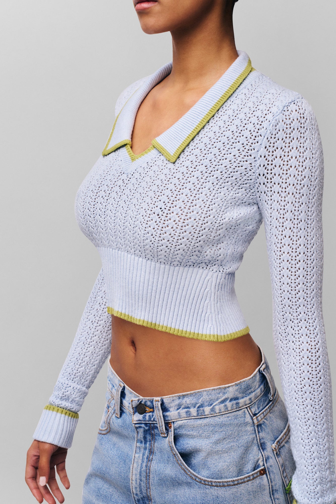 Womens | Charlotte Pullover Knit | Powder Blue