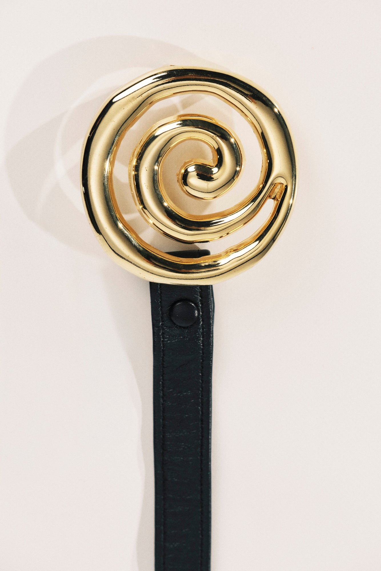 Koru Belt | Black & 24K Gold