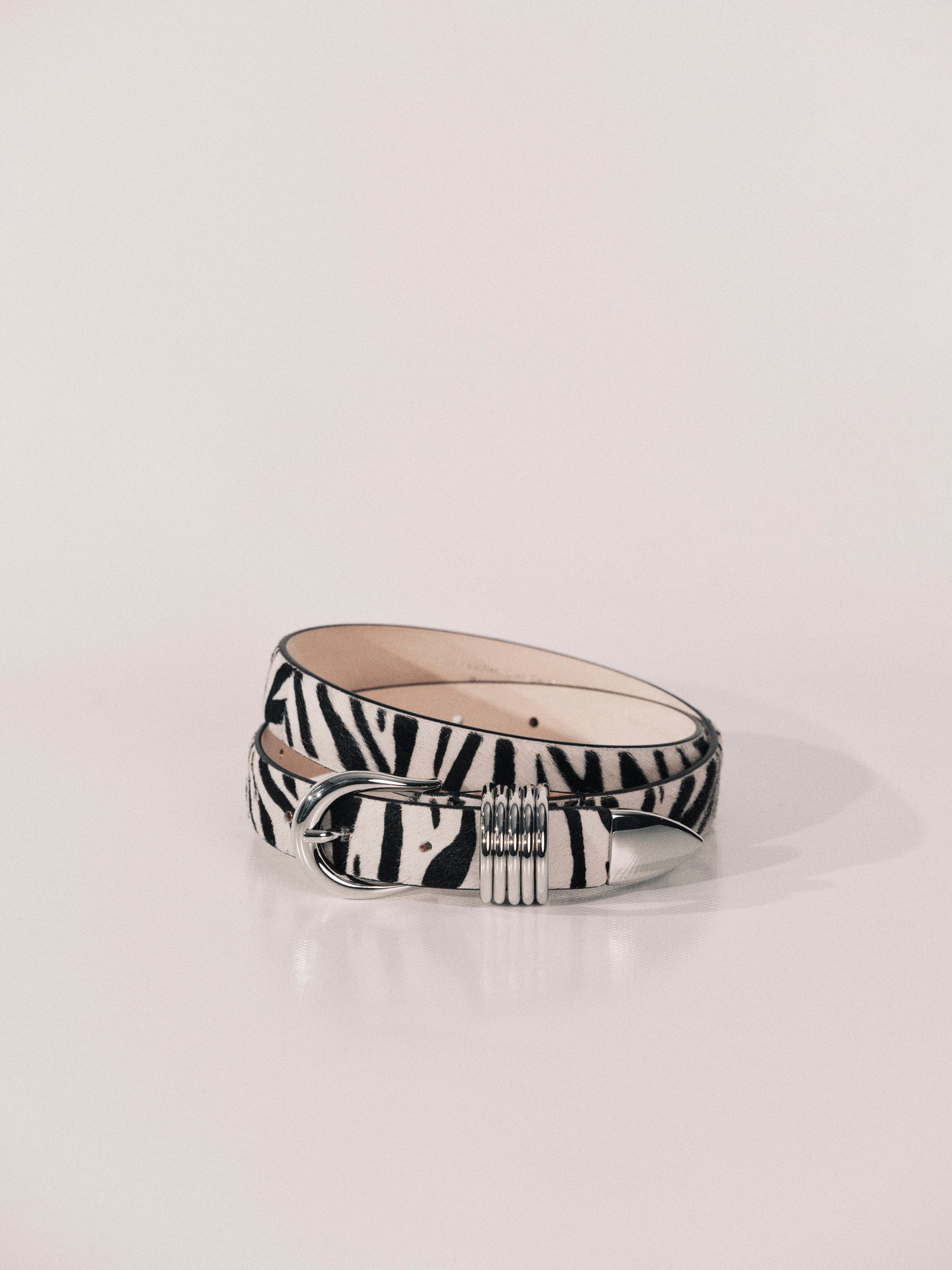 Hollyhock Zebra Calf Hair Silver | Black & White Zebra Calf Hair & Silver