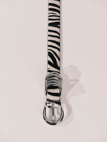 Hollyhock Zebra Calf Hair Silver | Black & White Zebra Calf Hair & Silver