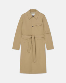 Derron Bonded Trench Coat | Beige