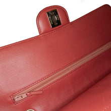 Chanel | Pre-Owned Medium Classic Chevron Lambskin Double Flap | Orange/Dark Orange