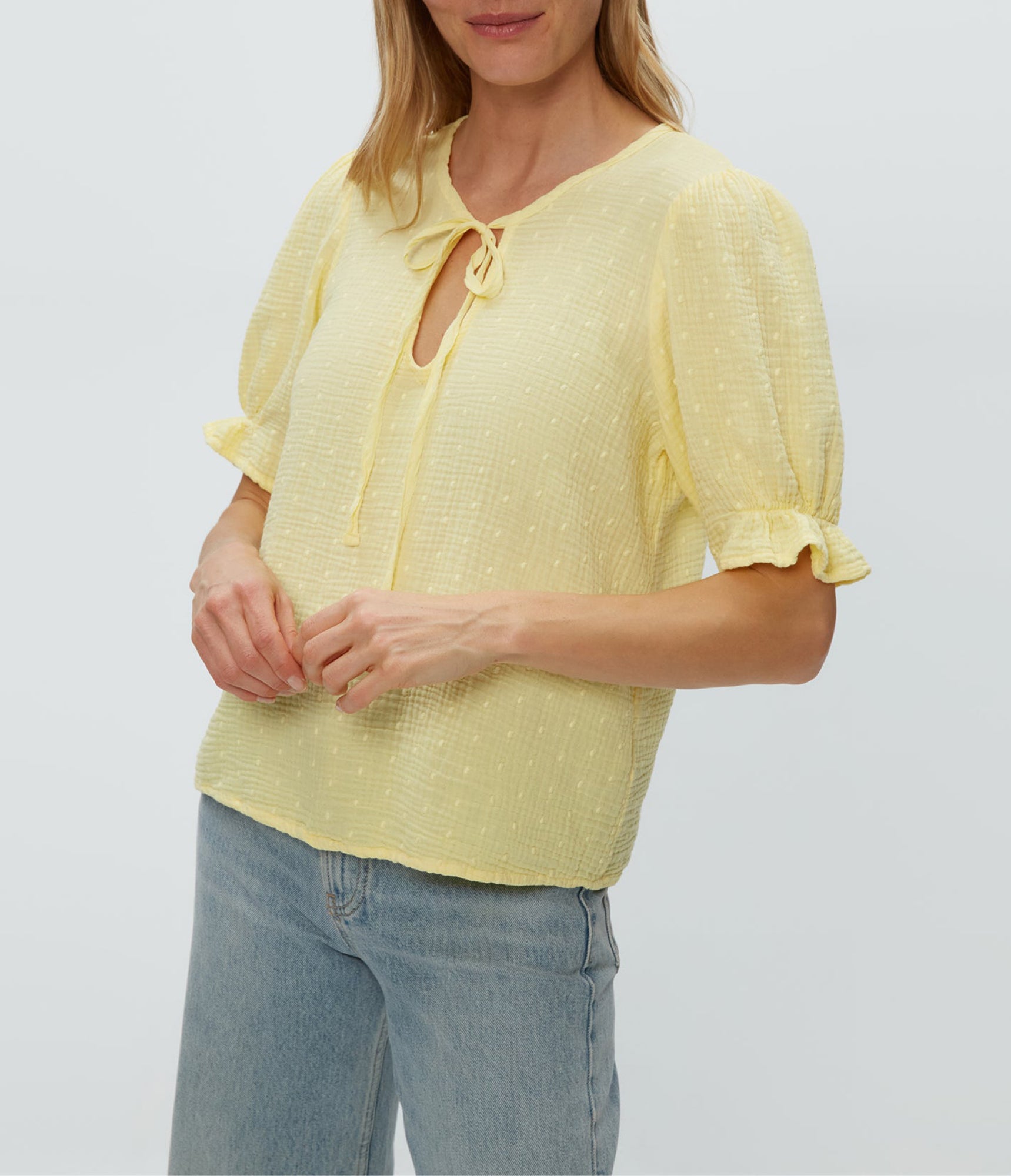 Genevieve Puff Sleeve Top | Lemonade