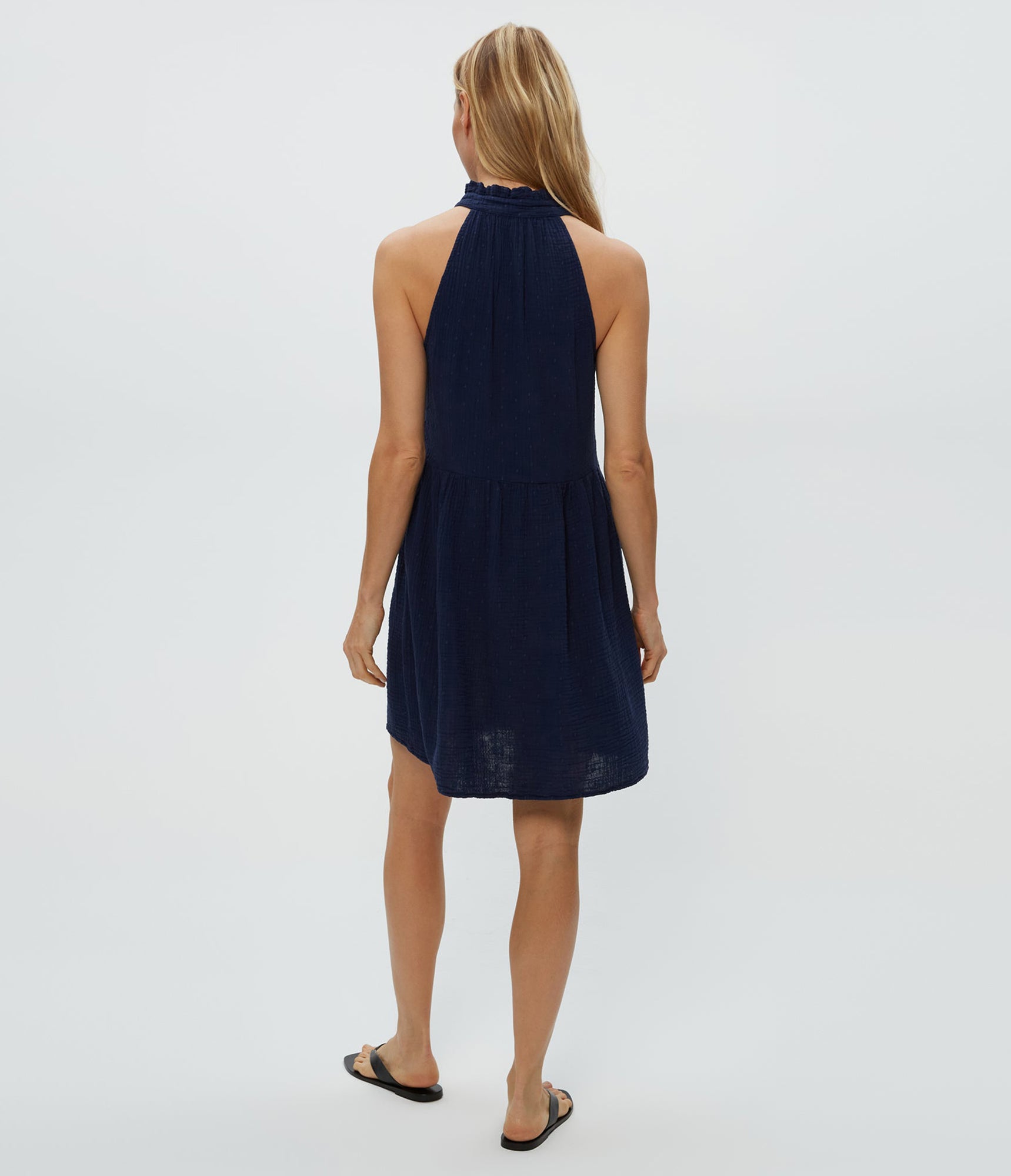 Alessa Dot Gauze Dress | Nocturnal