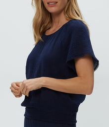 Freema Smocked Top | Nocturnal