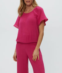 Freema Smocked Top | Pitaya