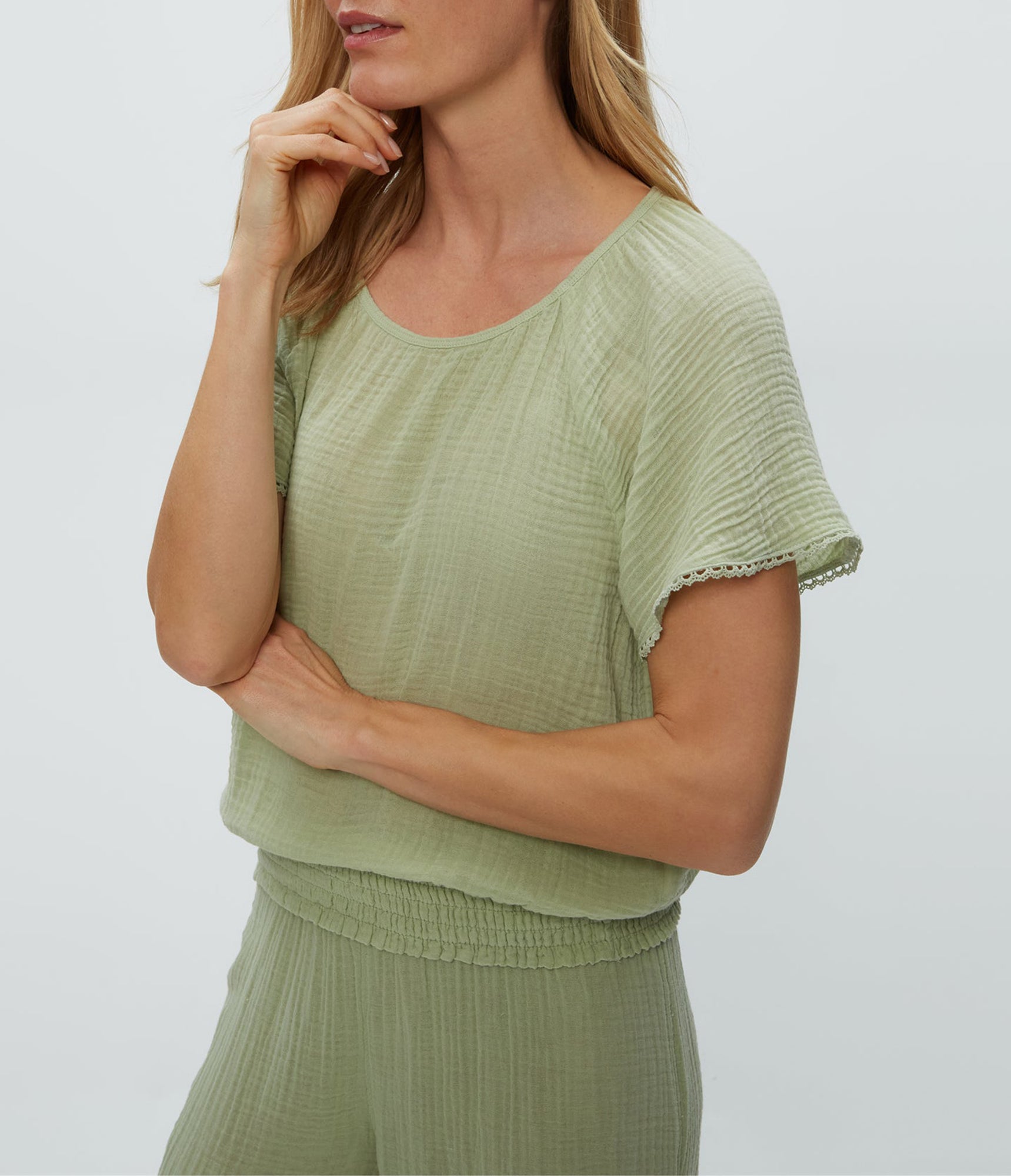 Freema Smocked Top | Seacrest