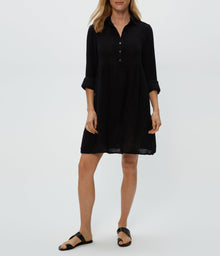 Kimberly Shirt Waist Dress | Black