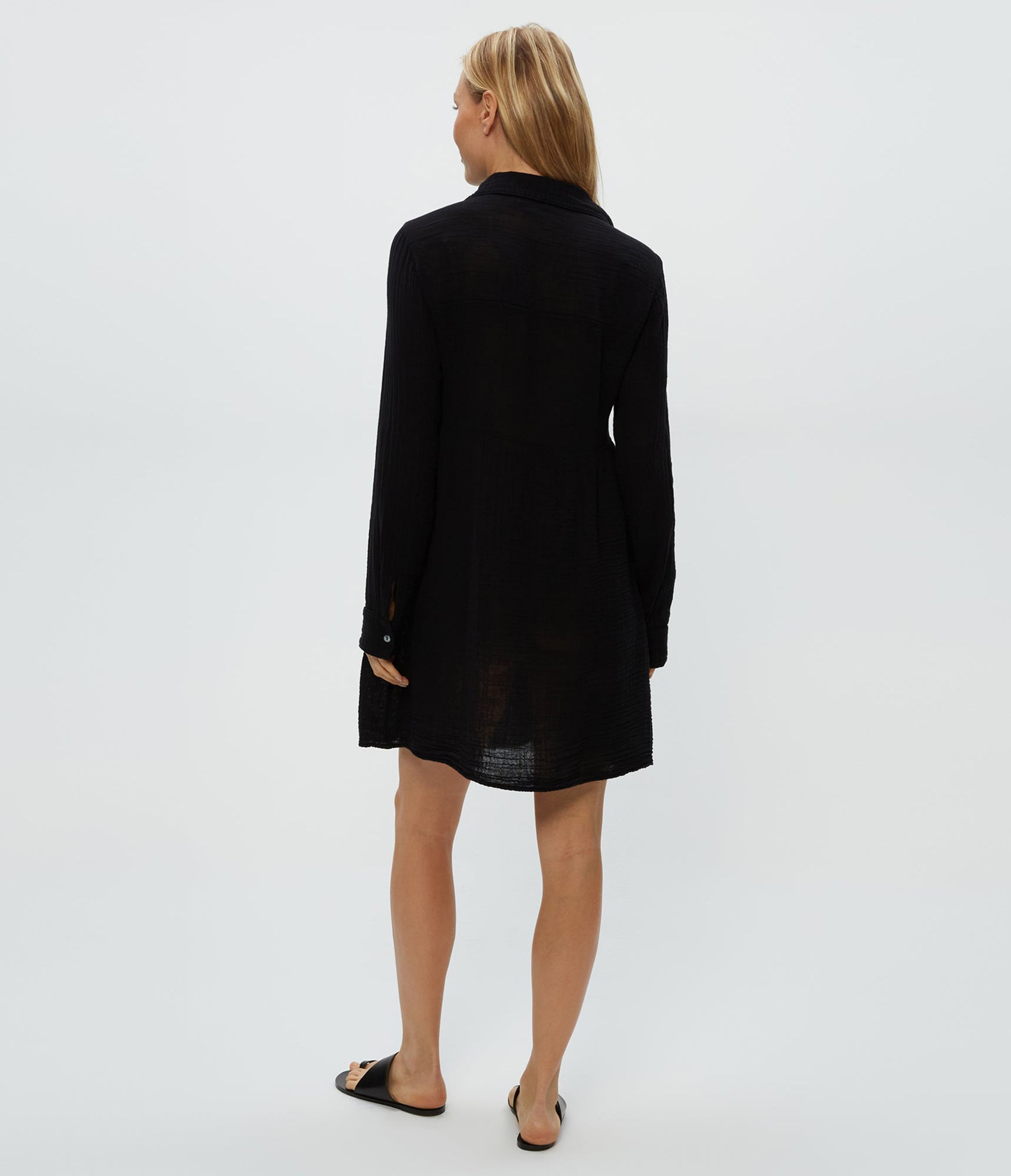 Kimberly Shirt Waist Dress | Black