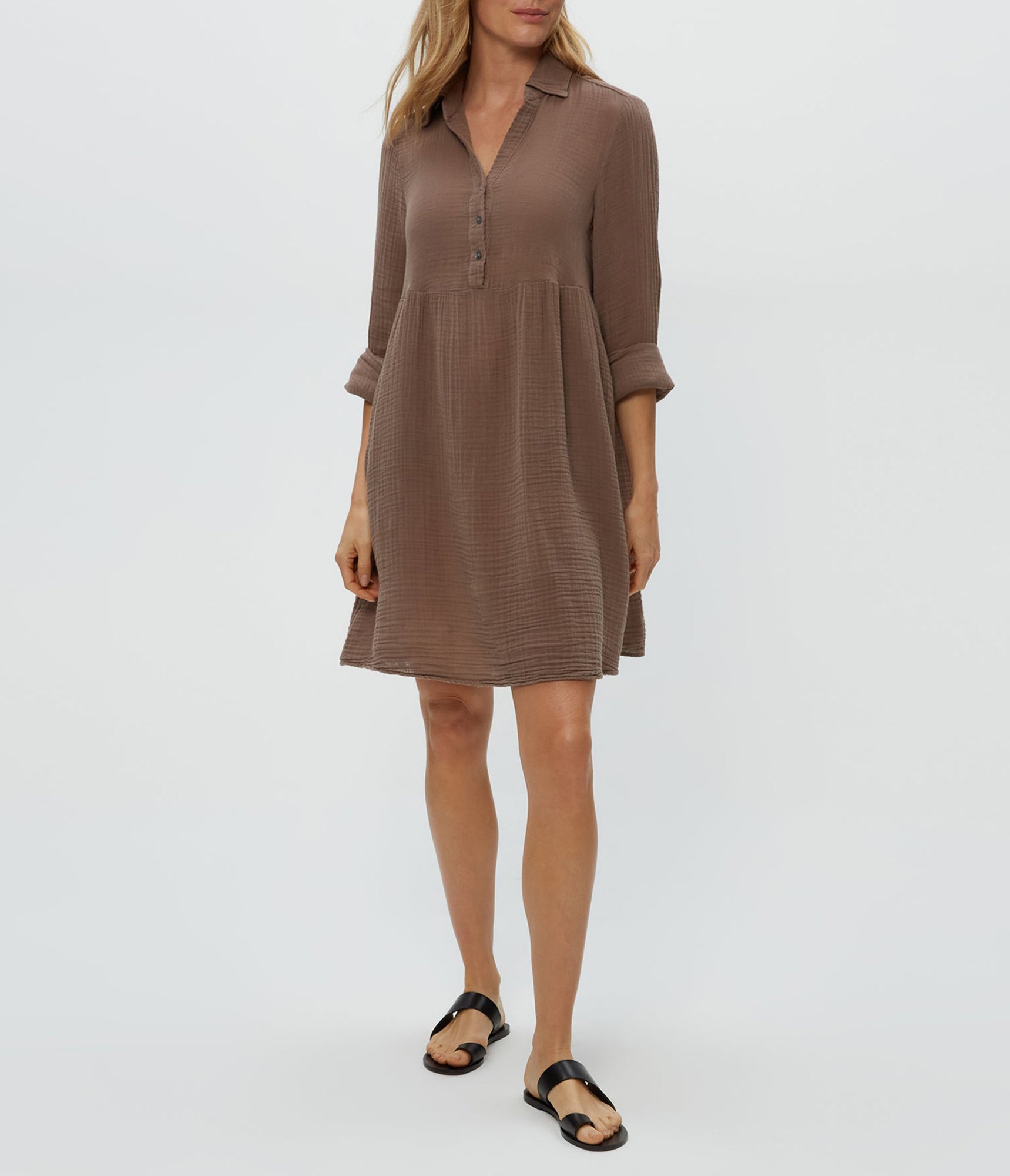 Kimberly Shirt Waist Dress | Cobblestone