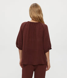 Jane Puff Sleeve Top | Espresso