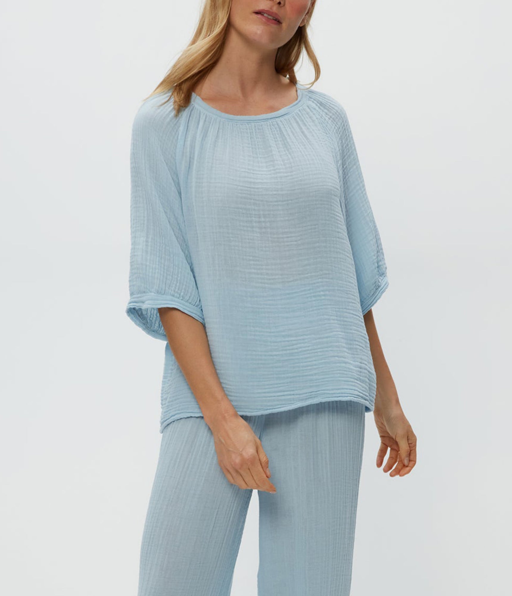 Jane Puff Sleeve Top | Fountain