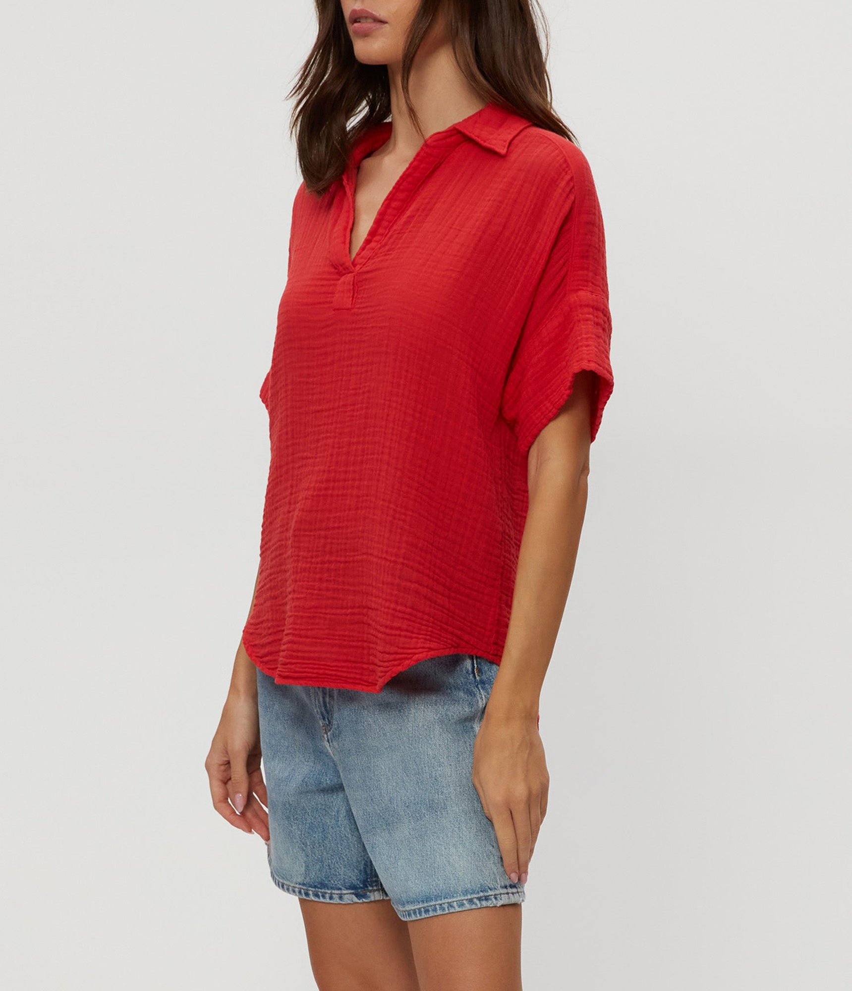 Gigi Gauze Popover Top | Rumba