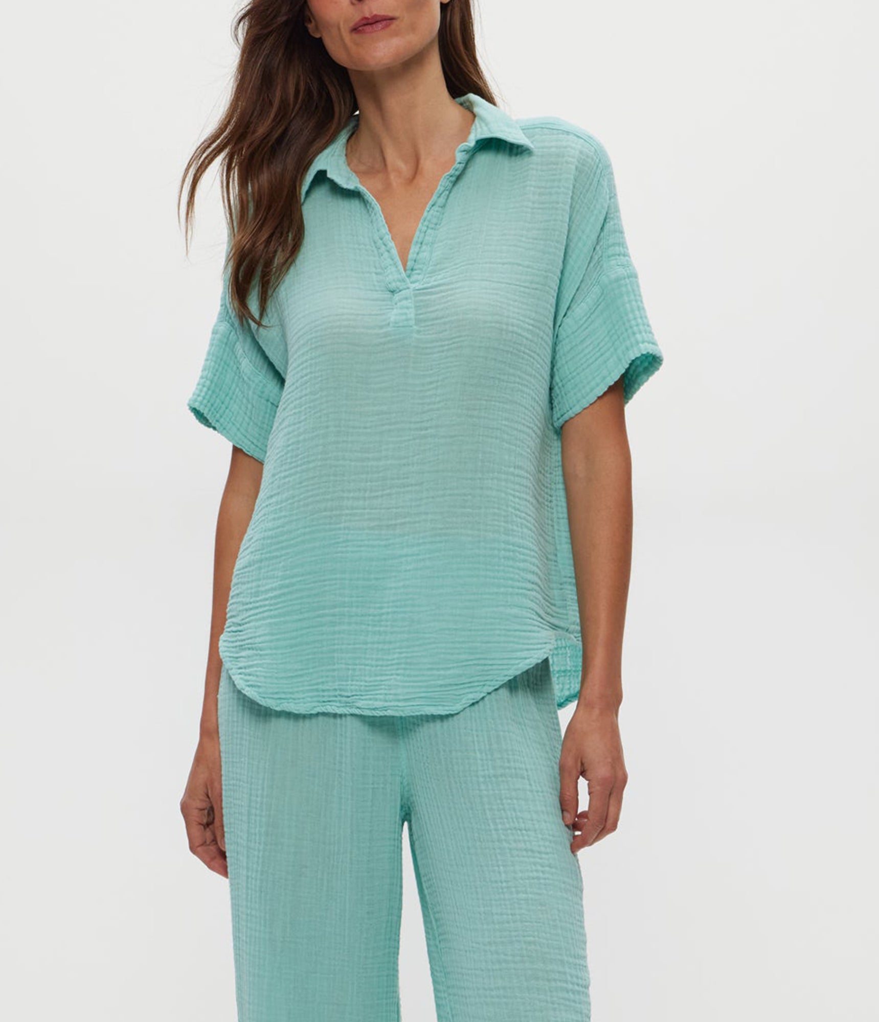 Gigi Gauze Popover Top | Serene