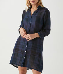 Polly Balloon Sleeve Shirt Dress | Nocturnal